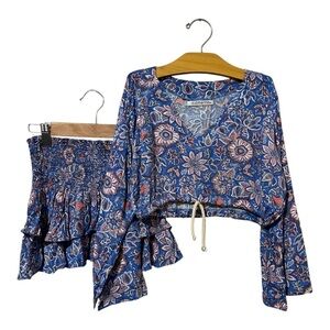 Submarine Girls Cover Up Set Small Size 8/10 Swim Ocean Pool Skirt Shirt  8/10